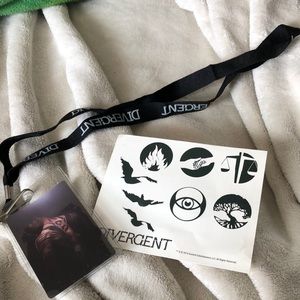 Divergent lanyard and tattoos
